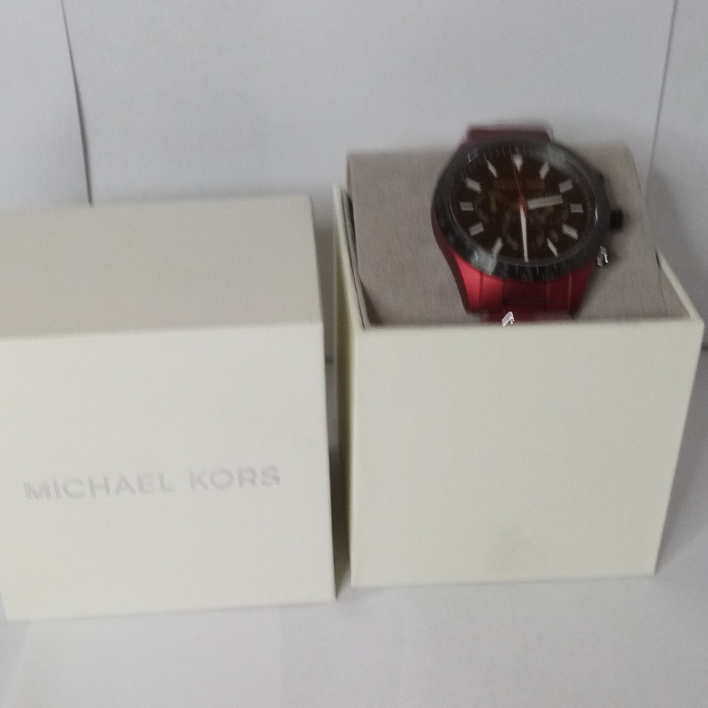 Michael Kors MK8926 Layton Chronograph Matte Red Watch